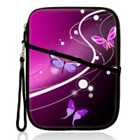 Pink Butterfly Design Neoprene Super Padded Bubble Sleeve Case Cover with Extra Pocket for Accessories & Removable Carrying Handle Fits Amazon Kindle Fire HD / Amazon Kindle Fire & 3 / Samsung Galaxy Tab 2 7.0 / Coby Kyros 7 Inch / Thoshiba Thrive 7 Inch Pink Butterfly Design Neoprene Super Padded Bubble Sleeve Case Cover with Extra Pocket for Accessories & Removable Carrying Handle Fits Amazon Kindle Fire HD / Amazon Kindle Fire & 3 / Samsung Galaxy Tab 2 7.0 / Coby Kyros 7 Inch / Thoshiba Thrive 7 Inch