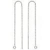 Sterling Silver Ear Threads Threaders 5 Inch with Bridge & Loop