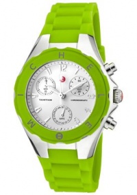 Women's Tahitian Jelly Bean Chronograph White Enamel Dial Green Silicon Women's Tahitian Jelly Bean Chronograph White Enamel Dial Green Silicon