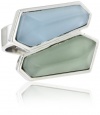 Kenneth Cole New York Urban Sea Glass Faceted Double Bead Ring, Size 7.5