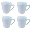 BIA Cordon Bleu Malibu 14-Ounce Mugs, Set of 4, White