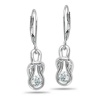 Love Knot, 14K White Gold Diamond Knot Earrings, 1/4 ctw.