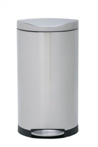 simplehuman Semi-Round Step Trash Can, Fingerprint-Proof Brushed Stainless Steel, 30 Liters /8 Gallons simplehuman Semi-Round Step Trash Can, Fingerprint-Proof Brushed Stainless Steel, 30 Liters /8 Gallons