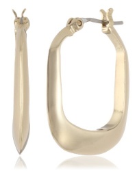 Kenneth Cole New York Shiny Earrings Gold Rectangle Hoop Earrings Kenneth Cole New York Shiny Earrings Gold Rectangle Hoop Earrings