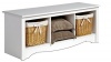 Prepac Monterey White Cubbie Bench