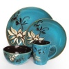 American Atelier Mirabel Blue 16-Piece Dinnerware Set