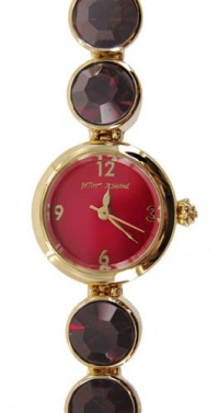 Betsey Johnson Women's BJ4139 Pop Pop 70's Brights Collection Red Crystal Watch Betsey Johnson Women's BJ4139 Pop Pop 70's Brights Collection Red Crystal Watch