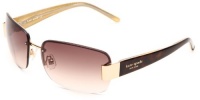 Kate Spade Women's Nia Sunglasses,Gold Tortoise Frame/Grey Gradient Lens,One size Kate Spade Women's Nia Sunglasses,Gold Tortoise Frame/Grey Gradient Lens,One size