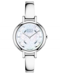 Strike a fashionable chord with this diamond-accented Contempo timepiece from esQ Movado. Strike a fashionable chord with this diamond-accented Contempo timepiece from esQ Movado.