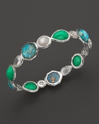 Ippolita Seafoam Wonderland Sterling Silver Mini Hero Bangle in Seafoam Ippolita Seafoam Wonderland Sterling Silver Mini Hero Bangle in Seafoam