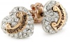 Juicy Couture Spring Icons Collection Pave Heart Rose Gold Stud Earrings