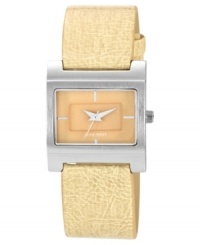 A textured strap in calm tones creates a lovely casual watch from Nine West. A textured strap in calm tones creates a lovely casual watch from Nine West.