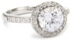 Myia Passiello Essentials Swarovski Zirconia Round Halo Ring