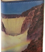 Jack Spade Men's Hoover Dam Vertical Flap Wallet, Natural, One size