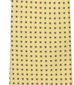 Tommy Hilfiger Men's Spaced Micro Box Tie, Yellow, One Size