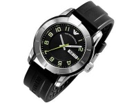 Armani Sport Collection Rubber Strap Black Dial Men's watch #AR5871 Armani Sport Collection Rubber Strap Black Dial Men's watch #AR5871