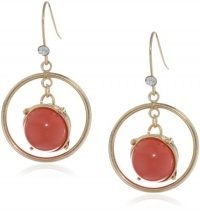 Kenneth Cole New York Modern Clementine Coral Bead Orbital Earrings Kenneth Cole New York Modern Clementine Coral Bead Orbital Earrings