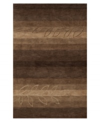 Bold stripes rendered in rich, natural tones give rise to a spare, stenciled motif, creating a warm, welcoming backdrop in any space. Rife with lush texture and detail, this luxurious area rug from Dalyn is beautifully hand tufted in polyester and acrylic, ensuring superior color retention and long-lasting wear. Bold stripes rendered in rich, natural tones give rise to a spare, stenciled motif, creating a warm, welcoming backdrop in any space. Rife with lush texture and detail, this luxurious area rug from Dalyn is beautifully hand tufted in polyester and acrylic, ensuring superior color retention and long-lasting wear.
