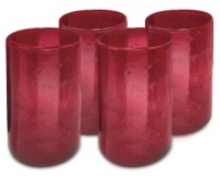 Artland Iris Highball, 17-Ounce, Ruby, Set of 4 Artland Iris Highball, 17-Ounce, Ruby, Set of 4