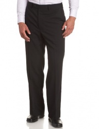 Louis Raphael LUXE Men's Washable 100% Wool Solid Flat Front Hidden Extension Dress Pant,Black,38x34 Louis Raphael LUXE Men's Washable 100% Wool Solid Flat Front Hidden Extension Dress Pant,Black,38x34