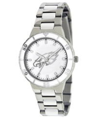 Root for your team 24/7 with this sporty watch from Game Time. Features a Philadelphia Eagles logo at the dial. Root for your team 24/7 with this sporty watch from Game Time. Features a Philadelphia Eagles logo at the dial.