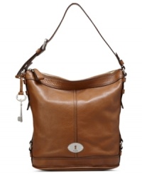 Add some instant appeal to your everyday look with this slouchy yet sleek silhouette from Fossil. Crafted from supple leather and outfitted with shabby-chic hardware, it offers plenty of interior space for all your work or weekend essentials. Add some instant appeal to your everyday look with this slouchy yet sleek silhouette from Fossil. Crafted from supple leather and outfitted with shabby-chic hardware, it offers plenty of interior space for all your work or weekend essentials.