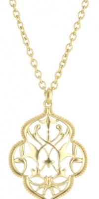 T Tahari Gold Filigree Pendant Necklace T Tahari Gold Filigree Pendant Necklace
