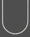 Timeless elegance in a polished pearl strand. Belle de Mer necklace features AA Akoya cultured pearls (6-1/2-7 mm) set in 14k gold. Approximate length: 18 inches.