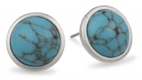 Kenneth Cole New York Urban Naturals Semi Precious Turquoise Round Stud Earrings, 0.5 Kenneth Cole New York Urban Naturals Semi Precious Turquoise Round Stud Earrings, 0.5