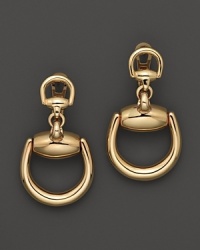The iconic horsebit, rendered in richly gleaming 18K yellow gold. The iconic horsebit, rendered in richly gleaming 18K yellow gold.