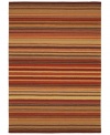 By using a centuries-old technique, craftsmen are able to produce the unique detail and texture of this plush wool rug from Surya's Mystique collection. They work traditional shuttles, then hand-carve and hand-finish the rug in pursuit of high quality and a flawless finish. With variegated stripes in rich earth tones like brick, sienna and sage, this handsome rug gives any room a sense of warmth and elegance.