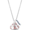 Genuine IceCarats Designer Jewelry Gift Sterling Silver Hersheys Kiss Breast Cancer Nc. 15.50X17.70Mm Hershey's Kiss Breast Cancer Awareness Necklace Hersheys Kiss Breast Cancer Nc In Sterling Silver