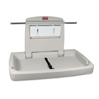 Rubbermaid Commercial FG781888 Horizontal Baby Changing Station, 33.25 Length x 21.5 Width x 4 Height, Light Platinum Rubbermaid Commercial FG781888 Horizontal Baby Changing Station, 33.25 Length x 21.5 Width x 4 Height, Light Platinum