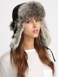EXCLUSIVELY AT SAKS. This quilted design is lined with soft faux fur and accented with fold-back ear flaps. Snap buckle ear flapsKnit crownPolyesterImported EXCLUSIVELY AT SAKS. This quilted design is lined with soft faux fur and accented with fold-back ear flaps. Snap buckle ear flapsKnit crownPolyesterImported