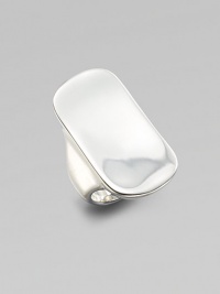 From the Saddle Collection. A sleek, simple design of polished sterling silver, in a subtly curved saddle shape on a wide, smooth band.Sterling silverLength, about ¾Imported From the Saddle Collection. A sleek, simple design of polished sterling silver, in a subtly curved saddle shape on a wide, smooth band.Sterling silverLength, about ¾Imported