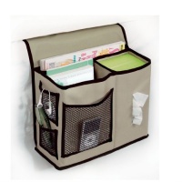 Richards Homewares Gearbox Bedside Caddy, Kahki/Black Richards Homewares Gearbox Bedside Caddy, Kahki/Black
