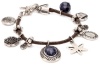 NINE WEST VINTAGE AMERICA Silver-Tone Shaky Charm Bracelet