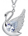 Swan Queen Swarovski Elements Crystal Necklace (Clear)