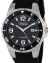 Caravelle by Bulova Men's 45B35 Rubber Strap Black Dial Watch