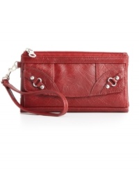 A casual yet refined look that will become any everyday essential. A textured exterior with shiny silvertone hardware gives this roomy wallet from Style&co. a stylish way to stash your necessities. A casual yet refined look that will become any everyday essential. A textured exterior with shiny silvertone hardware gives this roomy wallet from Style&co. a stylish way to stash your necessities.