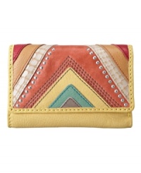 Choose your design! Offered in a variety of cheerful styles, this stunning wallet by Fossil will keep you fashionably organized all day long. Choose your design! Offered in a variety of cheerful styles, this stunning wallet by Fossil will keep you fashionably organized all day long.