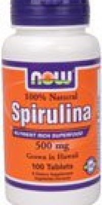 Now Foods Spirulina 500mg, Tablets, 100-Count Now Foods Spirulina 500mg, Tablets, 100-Count