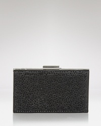 When it comes to bold accessorizing, this rhinestone-embellished clutch from Sondra Roberts proves that it's chic to think inside the box. When it comes to bold accessorizing, this rhinestone-embellished clutch from Sondra Roberts proves that it's chic to think inside the box.