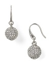 When your look calls for instant glitz, grab MICHAEL Michael Kors' pavé drop earrings. Sized right for day or night, the decadent danglers work through last-minute wardrobe changes.
