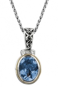 Effy Jewlery Balissima Blue Topaz Diamond Pendant, 4.56 TCW Ring size 7 Effy Jewlery Balissima Blue Topaz Diamond Pendant, 4.56 TCW Ring size 7