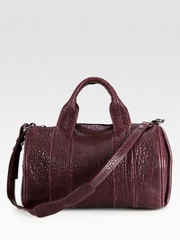 A ultra-chic textured leather design with a studded bottom that's highly coveted.Double top handles, 5½ dropDetachable adjustable shoulder strap, 15½-16 dropTop zip closureProtective metal feetOne inside zip pocketTwo inside open pocketsFully lined13½W X 10½H X 4½DImported A ultra-chic textured leather design with a studded bottom that's highly coveted.Double top handles, 5½ dropDetachable adjustable shoulder strap, 15½-16 dropTop zip closureProtective metal feetOne inside zip pocketTwo inside open pocketsFully lined13½W X 10½H X 4½DImported