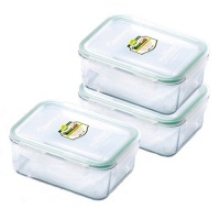 Kinetic Go Green Glass Lock Rectangular 37 Ounce 6 Piece Set Kinetic Go Green Glass Lock Rectangular 37 Ounce 6 Piece Set