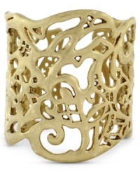 Mix and match your favorite looks with this chic cuff bracelet from Jessica Simpson. Crafted in gold tone mixed metal. Approximate diameter: 3 inches. Mix and match your favorite looks with this chic cuff bracelet from Jessica Simpson. Crafted in gold tone mixed metal. Approximate diameter: 3 inches.