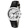 Emporio Armani Quartz, Silver Dial with Black Embossed Leather Band - Women's Watch AR0670