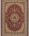 Couristan 7010/0002 IZMIR Royal Kashan 94-Inch by 134-Inch Polypropylene Area Rug, Persian Red
